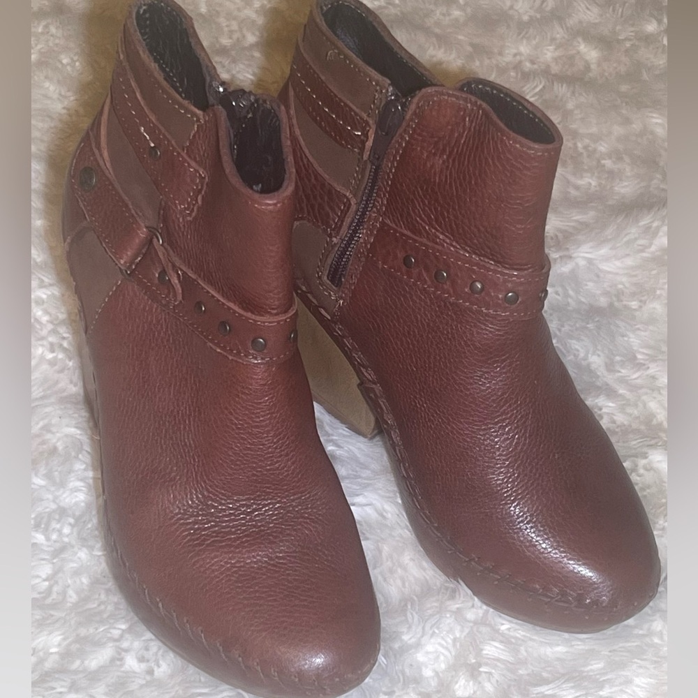 Lobo solo Brown Leather Ankle Boots size 9.5